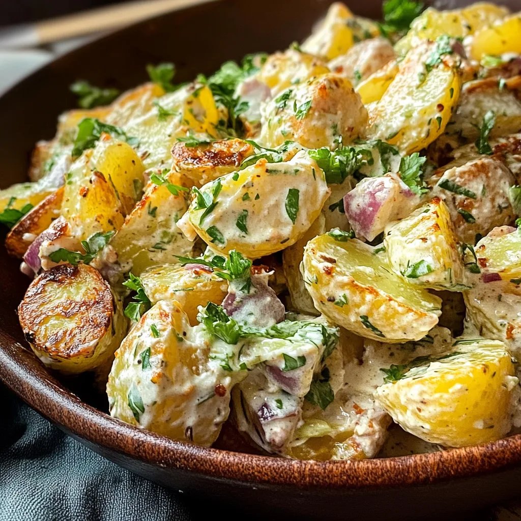 Kräuter-Röstkartoffelsalat