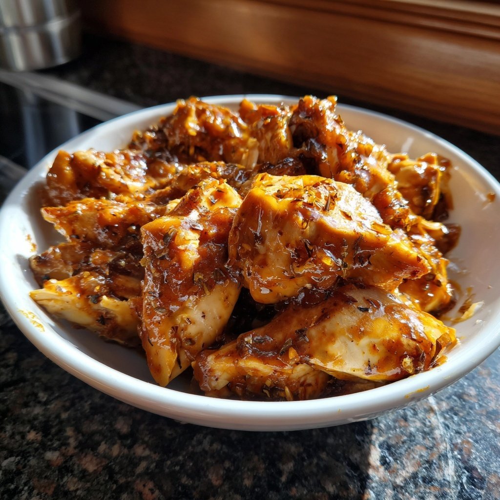 Crockpot Hähnchen mit Soße