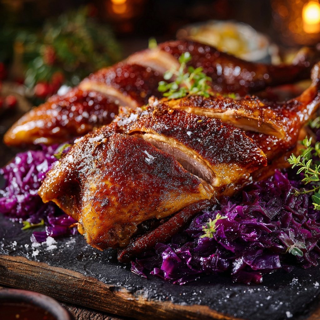 Saisonal & Festlich Weihnachtsgans mit Rotkohl