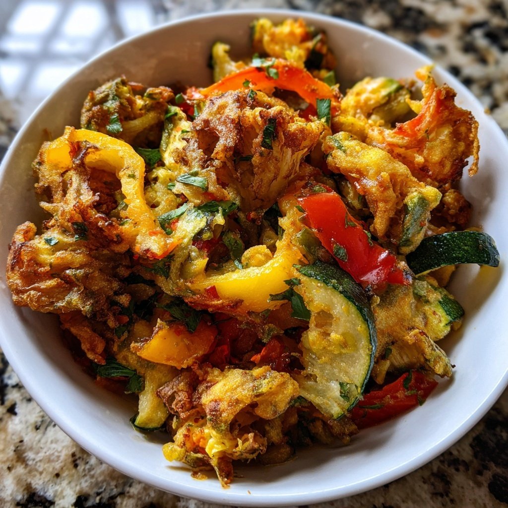 Mittagessen vegetarisch aus der Pfanne