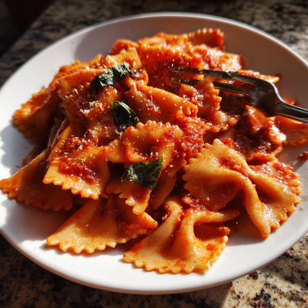 Abendessen mit Pasta