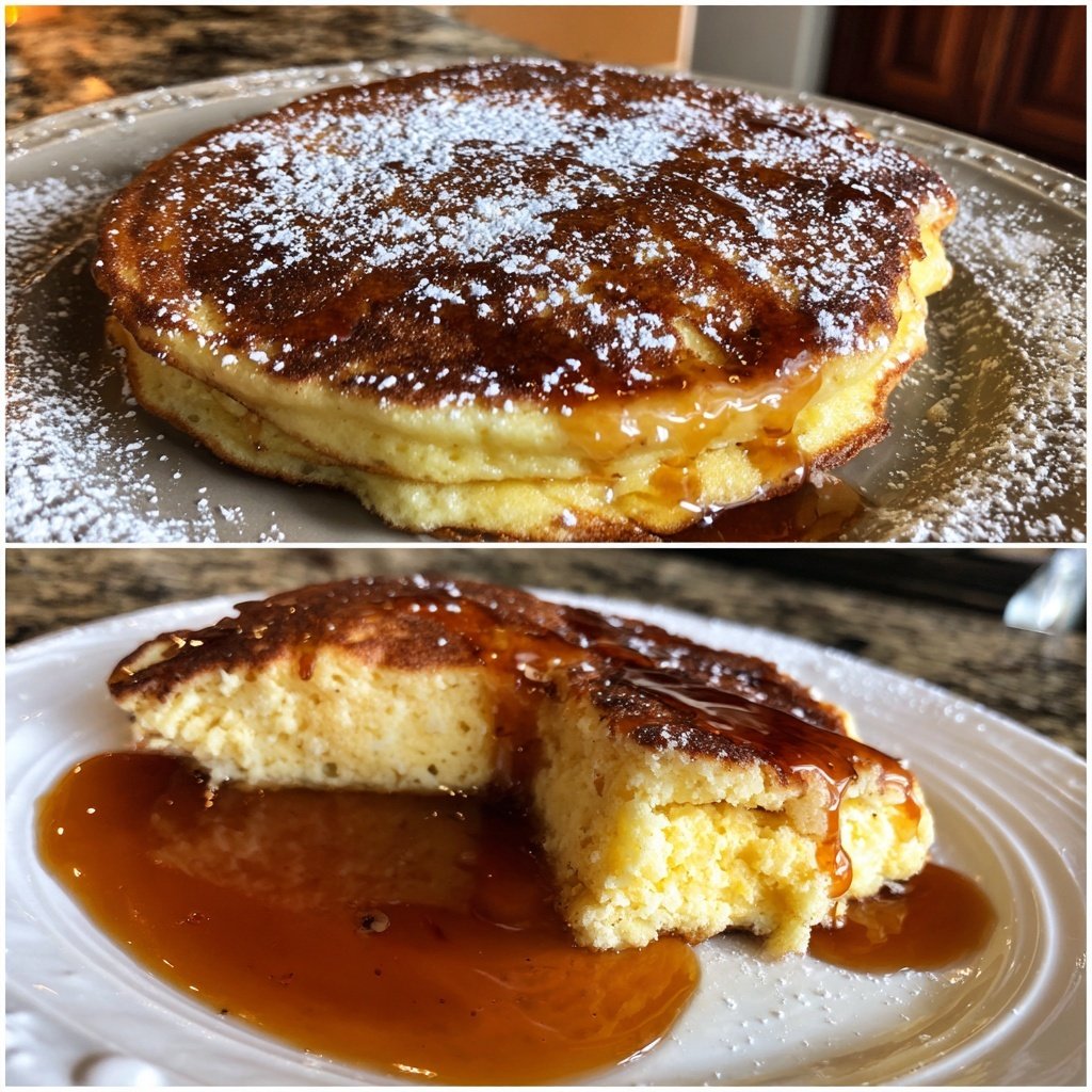 Pfannkuchen mit Ahornsirup