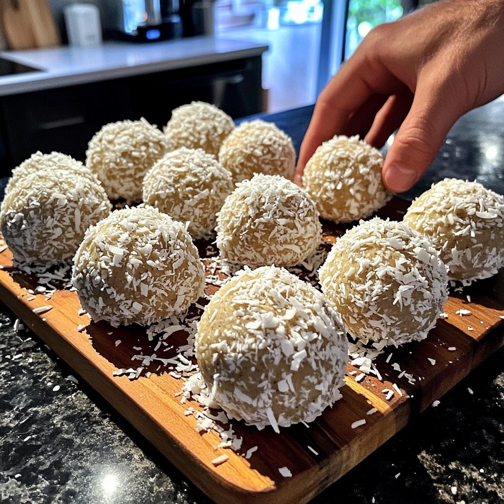 Protein Bällchen mit Vanille Proteinpulver