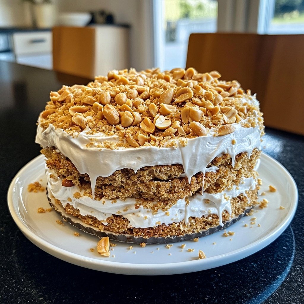 Vanille-Erdnuss-Dessert