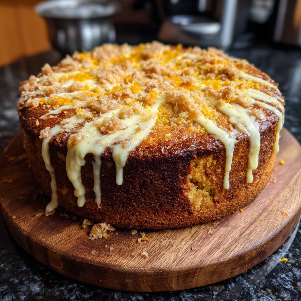 Karottenkuchen Mit Frischkäse Füllung