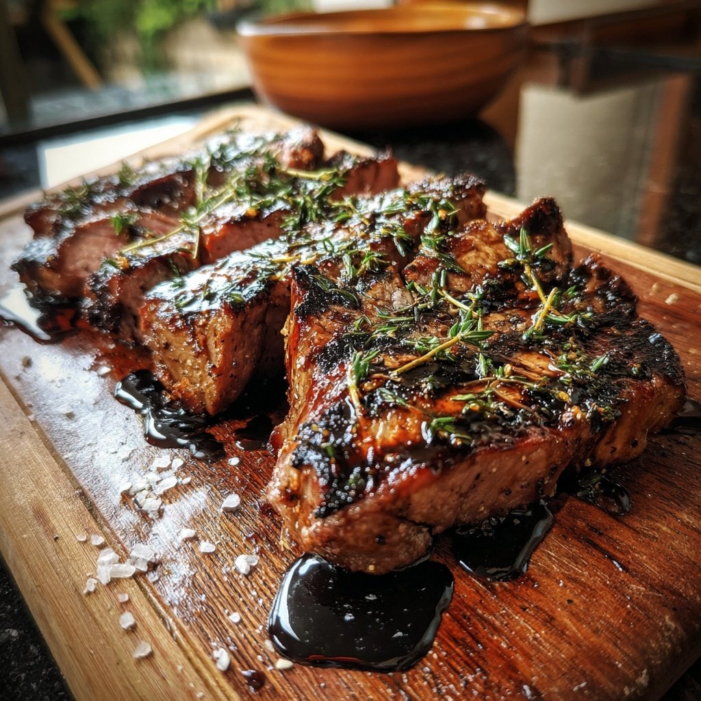 Gegrilltes Steak Mit Thymian