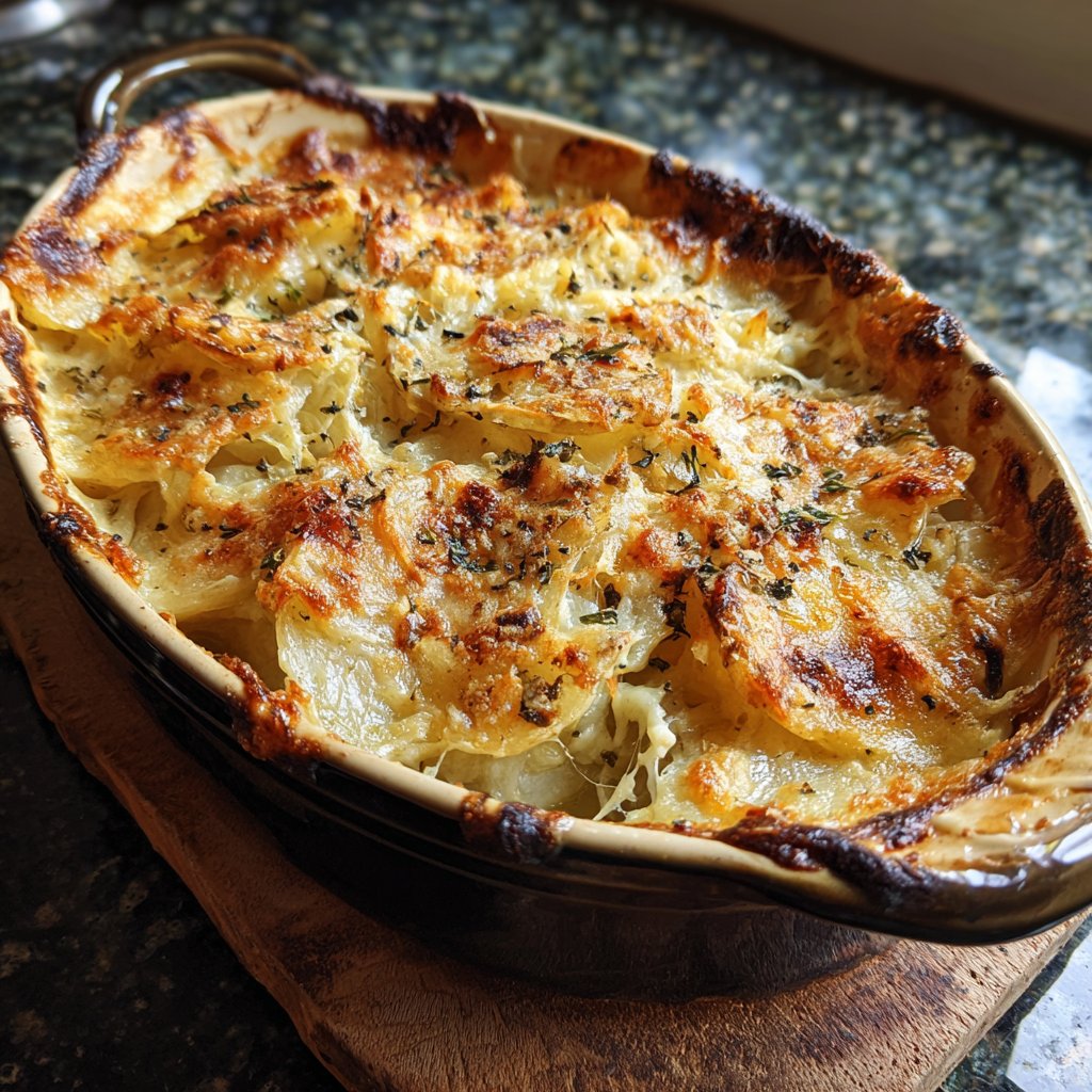 Kartoffelgratin mit Fenchel
