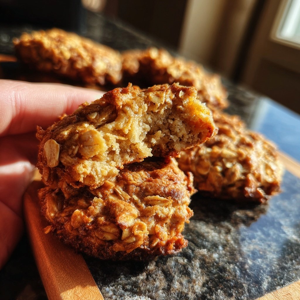 Zuckerfreie Snacks mit Banane und Hafer