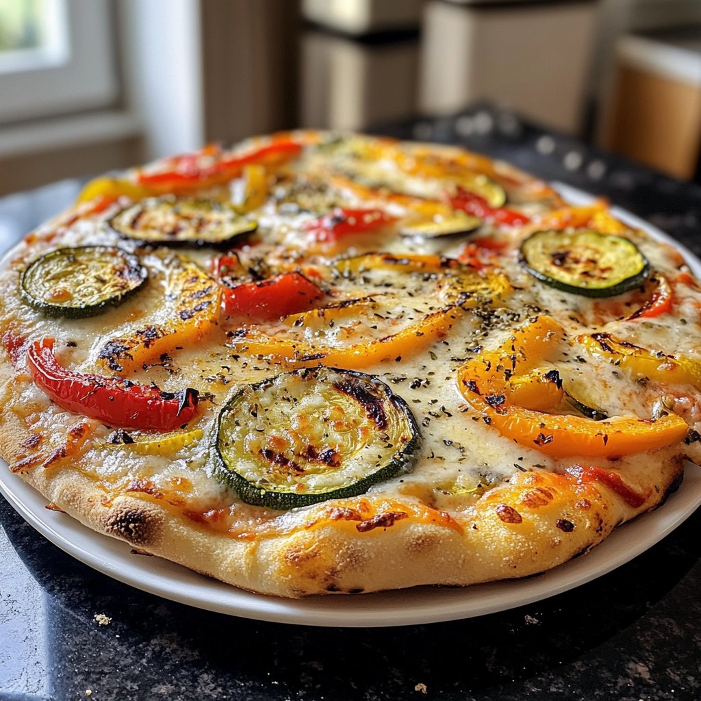 Pizza mit Grillgemüse