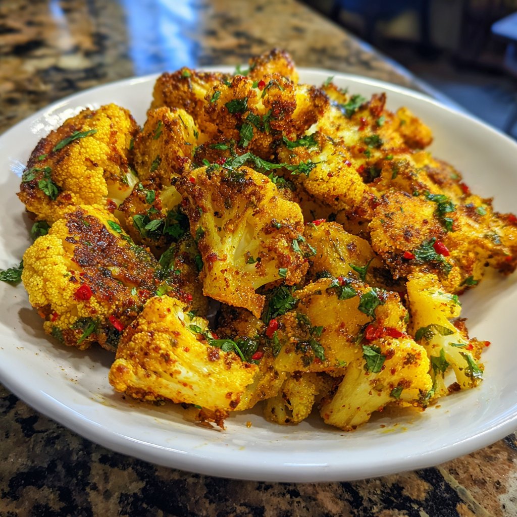 Blumenkohl mit Zitronen-Paprika-Gewürz