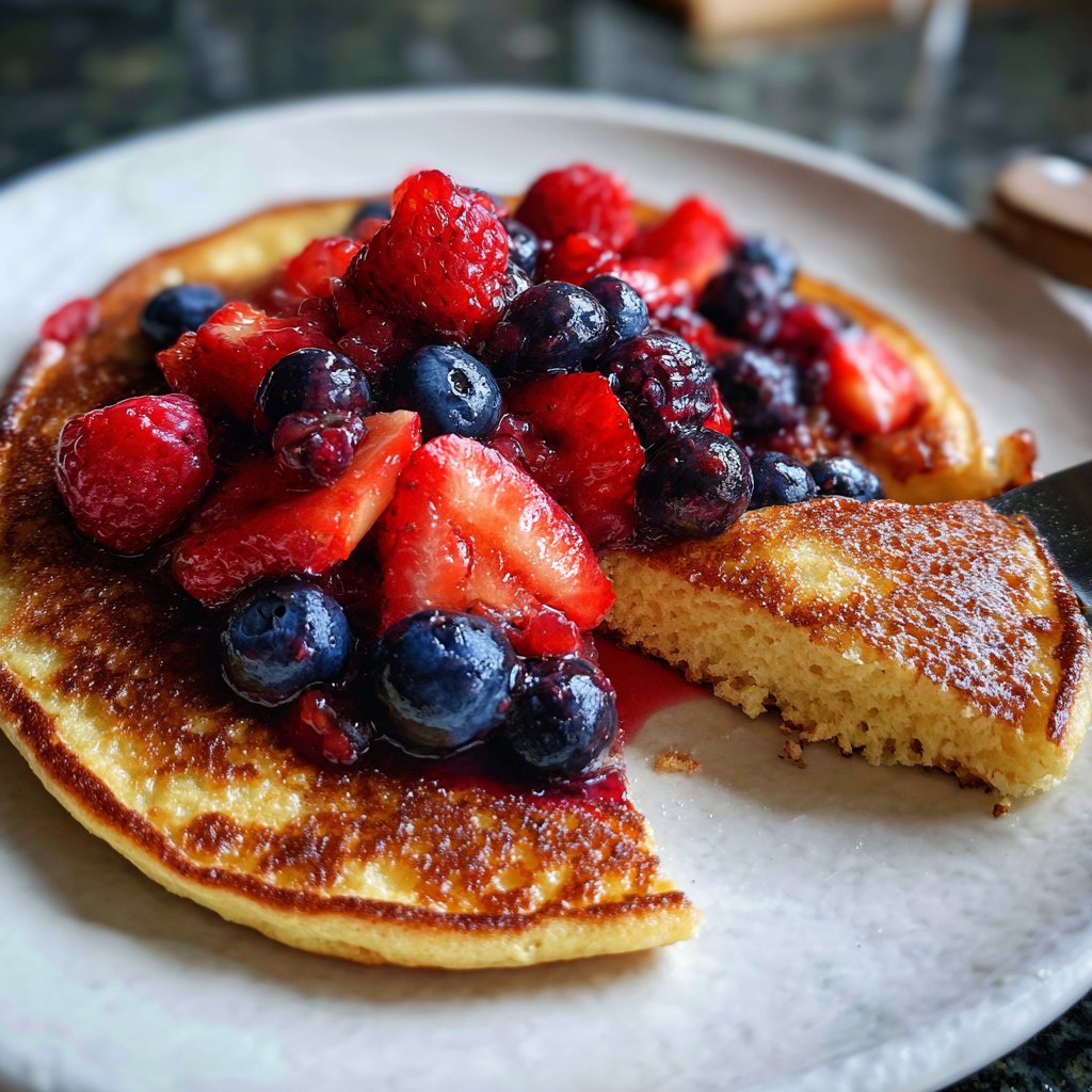 Pfannkuchen mit Beerenmix