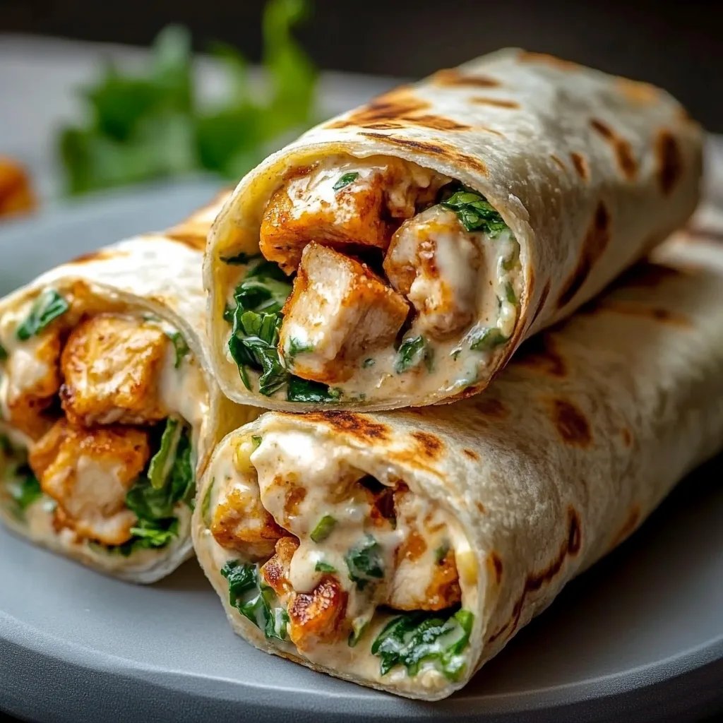 Cheesy Garlic Chicken Wraps – Die ultimative Geschmacksexplosion!